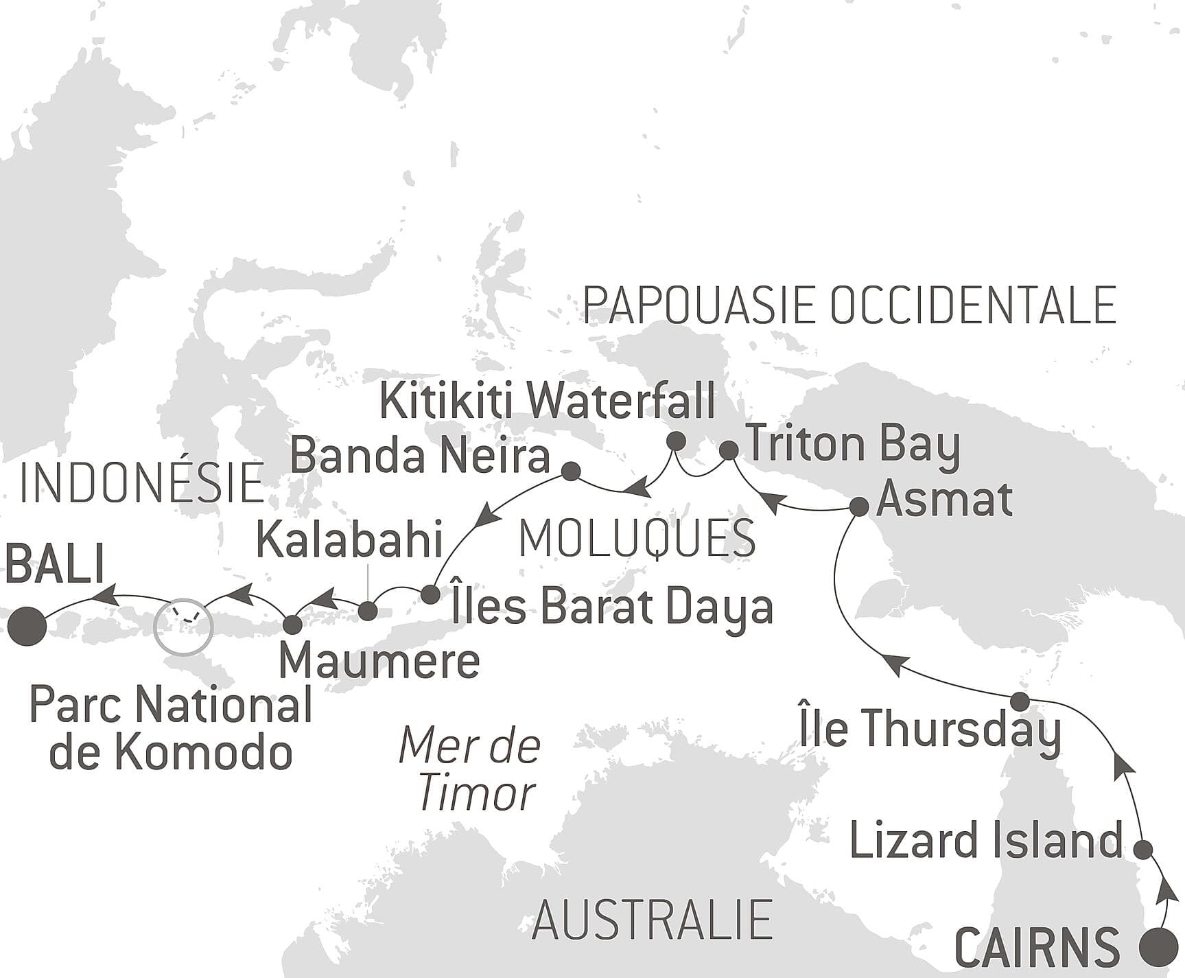 Odyssée tropicale entre nord-est australien et Indonésie