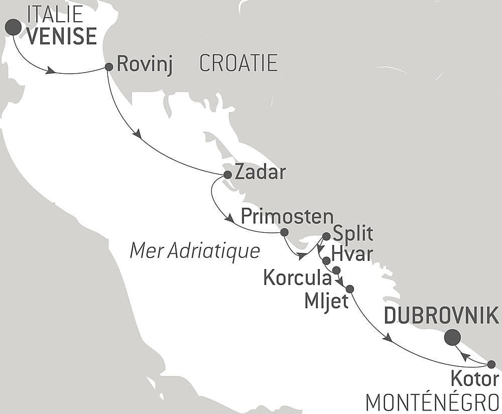Merveilles naturelles et joyaux culturels de Dalmatie null