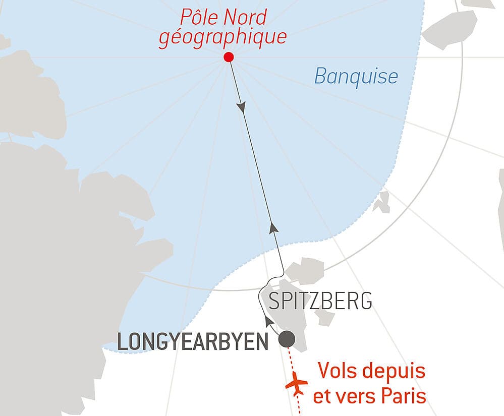 Le pôle Nord géographique