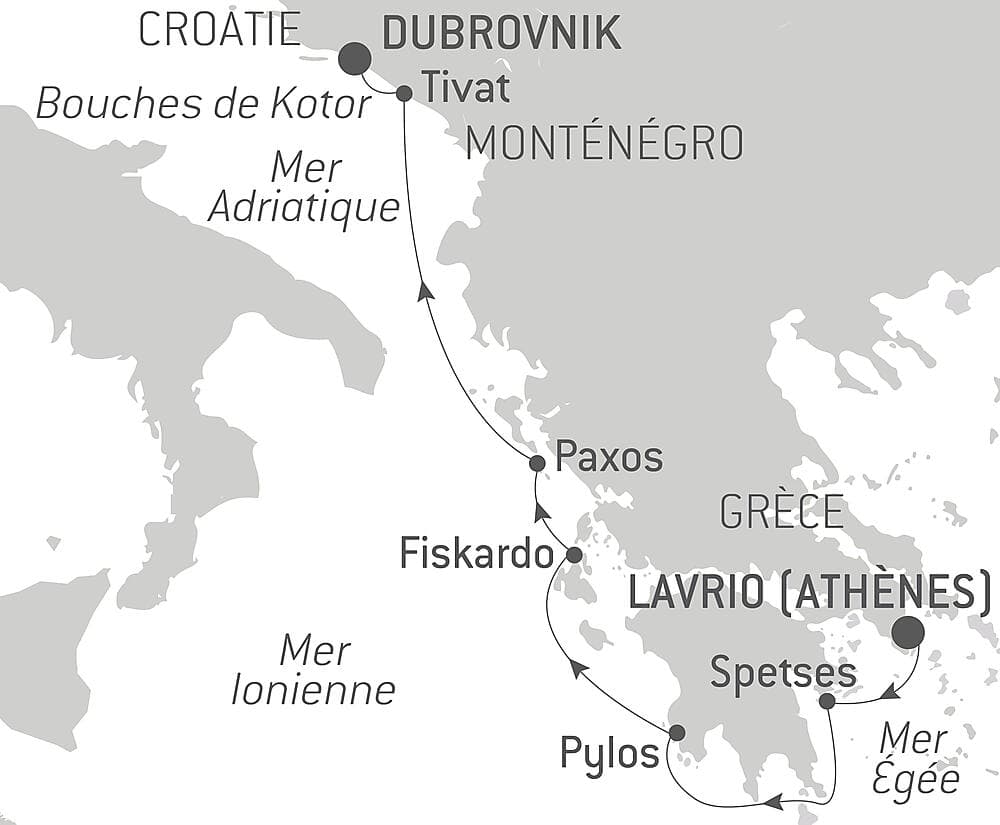 Le Ponant d'île en île, d'Athènes à Dubrovnik null