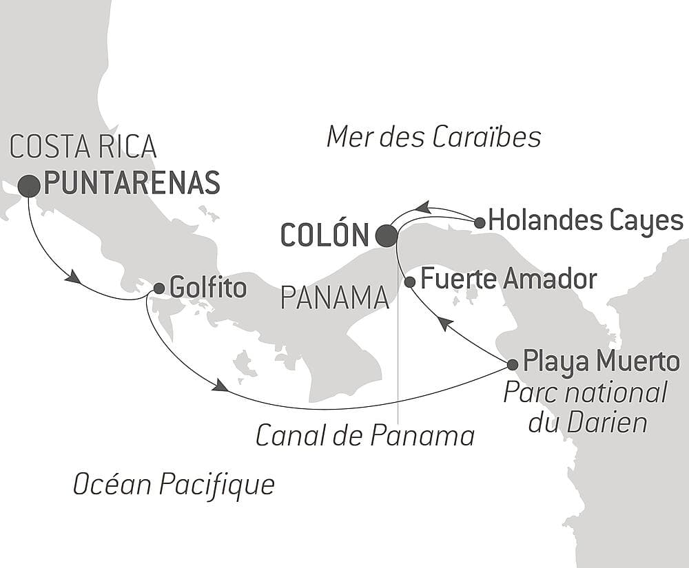 Canal de Panama et joyaux d'Amérique centrale   null