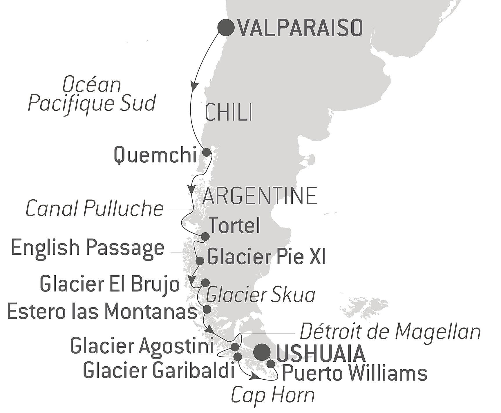 L'essentiel des fjords chiliens 