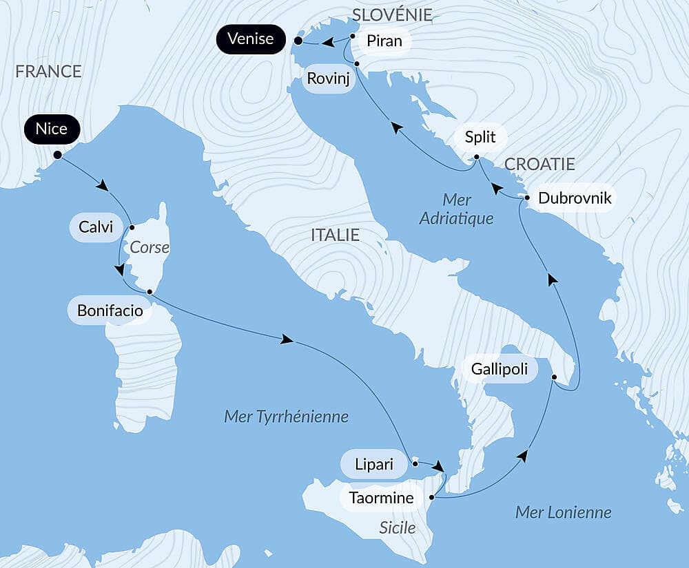 De la mer Tyrrhénienne à l'Adriatique null