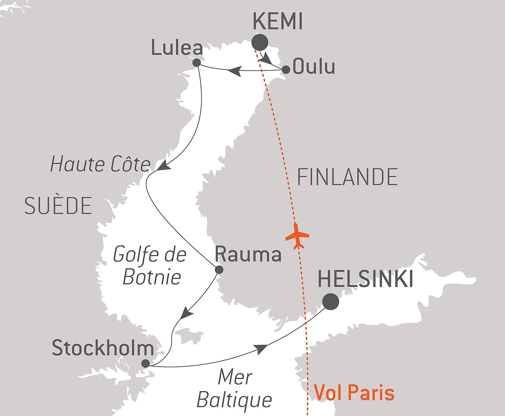 Le golfe de Botnie, aux portes de l'Arctique