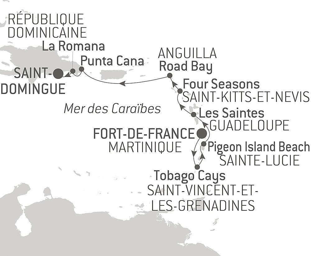 De la Martinique à la République dominicaine (option Golf) null