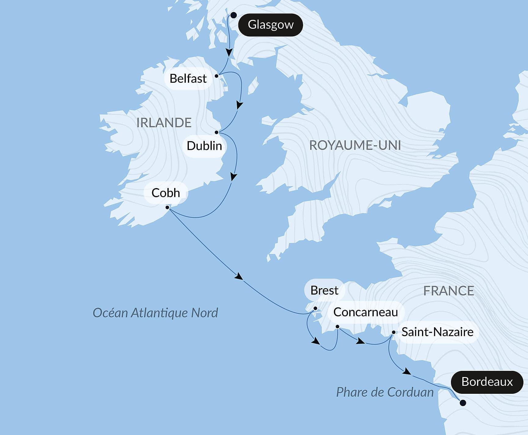 Des rivages celtiques au golfe de Gascogne