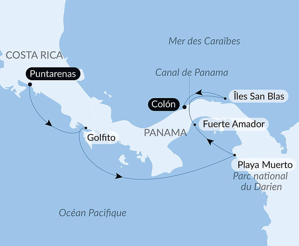 Canal de Panama et joyaux d’Amérique centrale null